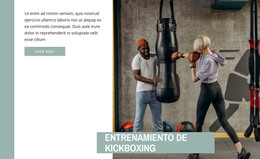 Entrenamiento De Kickboxing - Plantilla De Comercio Electrónico