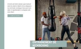 Entraînement De Kickboxing - HTML Builder Online