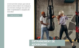 Entraînement De Kickboxing Modèle CSS Premium