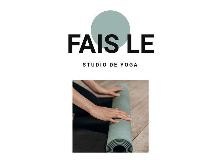 Comment commencer à faire du yoga Modèle CSS