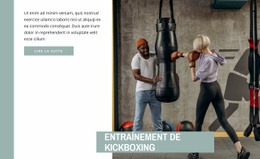 Entraînement De Kickboxing - Modèle HTML5 Ultime