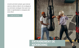 Entraînement De Kickboxing - Modèle De Site Web Joomla