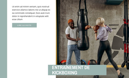 Entraînement De Kickboxing - Un Magnifique Thème WordPress