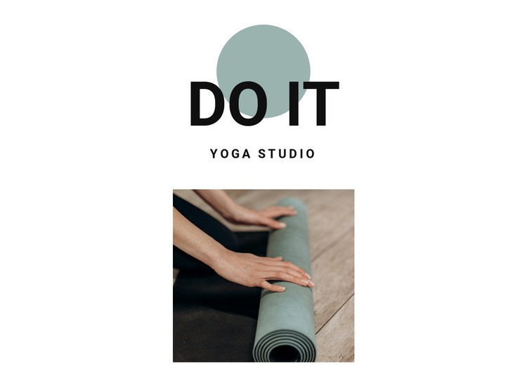 How to start doing yoga Homepage Design