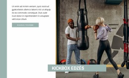 Kickbox Edzés – Weboldal Tervezés