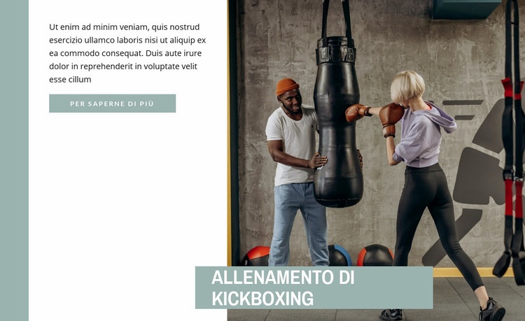 Formazione di kickboxing Modelli di Website Builder