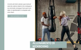 Formazione Di Kickboxing - Mockup Di Sito Web Professionale