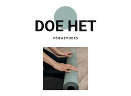 Pagina-HTML Voor Hoe Te Beginnen Met Yoga