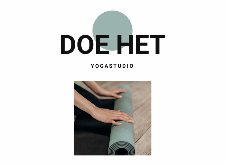 Hoe te beginnen met yoga Joomla-sjabloon