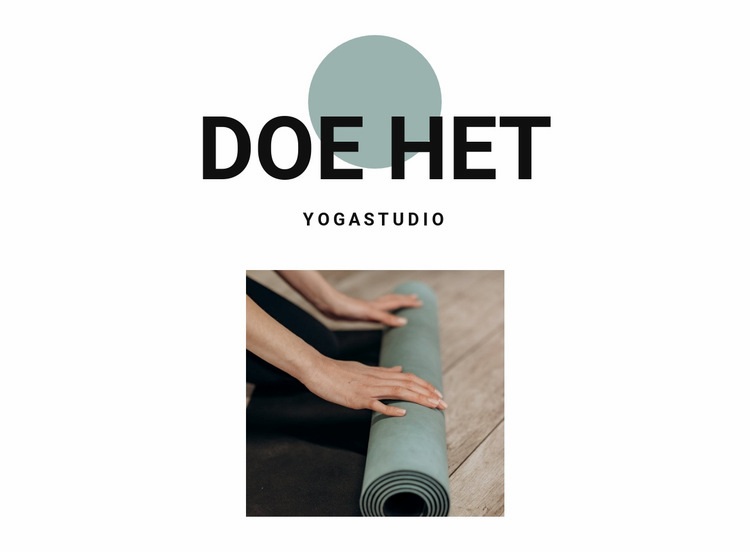 Hoe te beginnen met yoga Website Builder-sjablonen