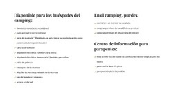 Listas En Dos Columnas - HTML Builder Drag And Drop