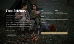 Contáctenos Bloque Con Fondo De Imagen - Descarga De Plantilla HTML