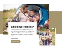 Campamento Familiar - Descarga Gratuita De Una Plantilla De Una Página