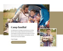 Conception De Site Prête À L'Emploi Pour Camping Familial