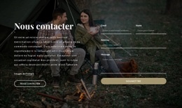 Bloc Contactez-Nous Avec Fond D'Image - Online HTML Page Builder