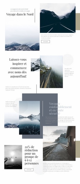 Modèle HTML5 Polyvalent Pour Voyage Dans Le Nord