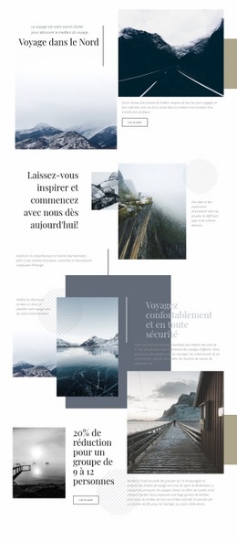 Générateur De Pages Pour Voyage Dans Le Nord