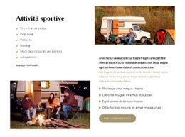 Attività Sportive Nel Campo - Bellissimo Costruttore Di Siti Web