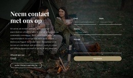 Exclusief Websitemodel Voor Neem Contact Met Ons Op Blok Met Afbeeldingsachtergrond