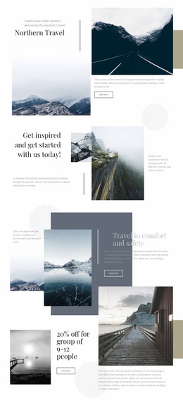 Northern Travel - Professional Website Template