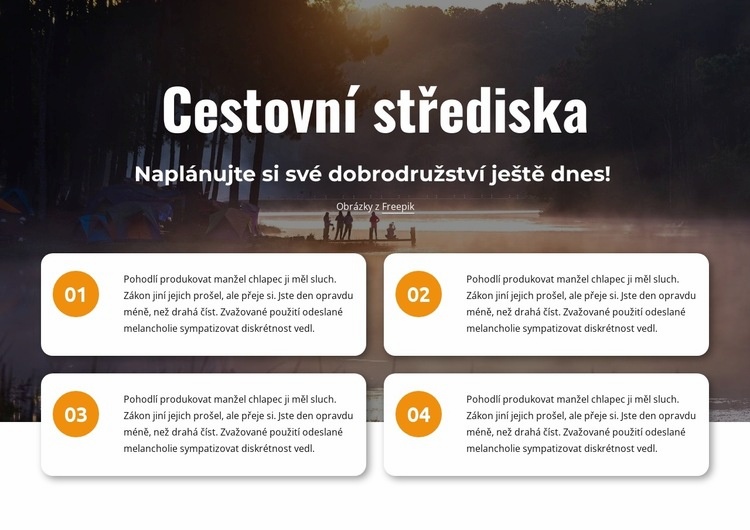 Cestovní střediska Šablona CSS