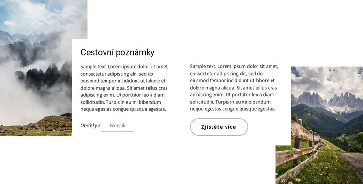 Online průvodce Šablona HTML