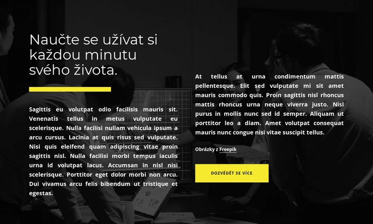 Užívejte si každou minutu svého života Téma WordPress