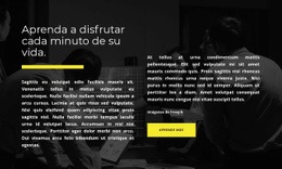 Disfruta Cada Minuto De Tu Vida - Creador De Sitios Web Adaptables