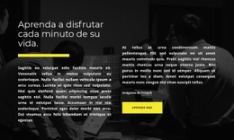 Disfruta Cada Minuto De Tu Vida - Sitio Web Gratuito De Una Página