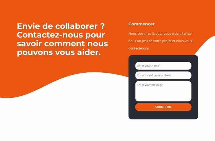 Contactez-nous pour savoir comment nous pouvons vous aider Conception de site Web