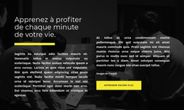 Page Web Pour Profitez De Chaque Minute De Votre Vie