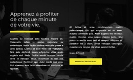 Profitez De Chaque Minute De Votre Vie - Site Web Gratuit D'Une Page