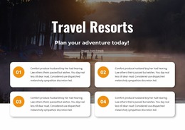 Travel Resorts - HTML Generator Online