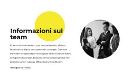 Sulla Nostra Squadra - HTML Website Maker