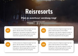 Reisresorts - HTML-Website-Indeling