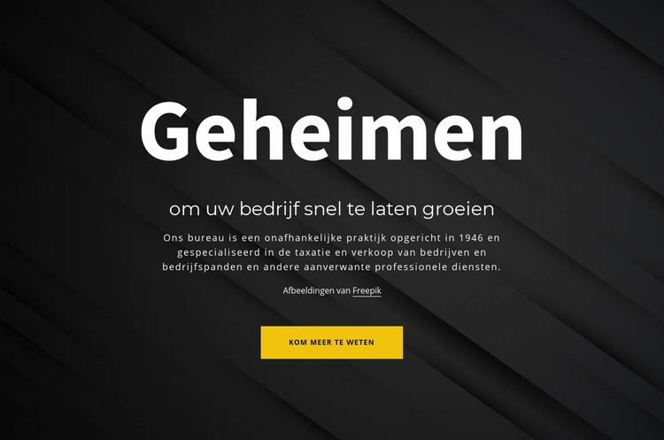 Geheimen van het laten groeien van uw bedrijf Html Website Builder