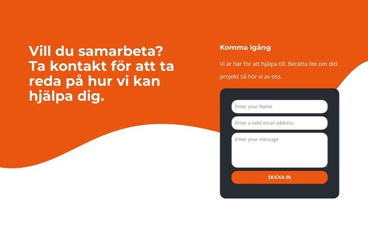 Kontakta oss för att ta reda på hur vi kan hjälpa till HTML-mall