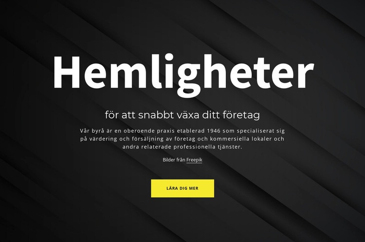 Hemligheter för att växa ditt företag WordPress -tema