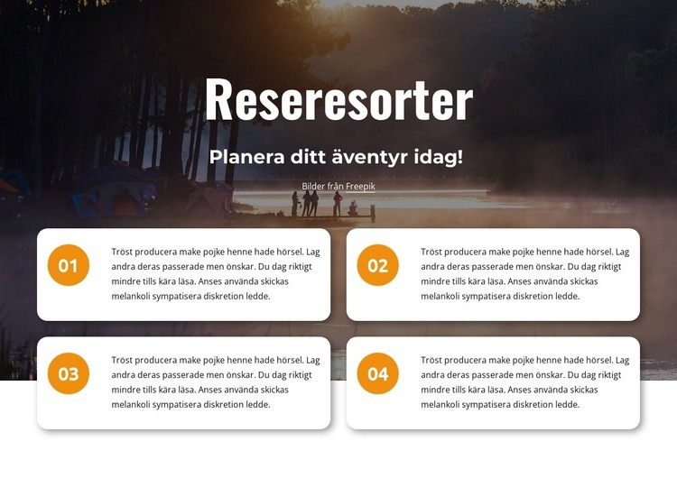 Resorter WordPress -tema