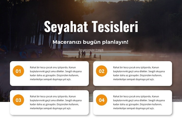 tatil köyleri HTML5 Şablonu