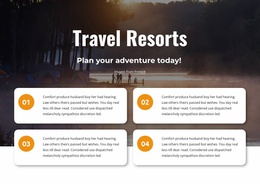 Travel Resorts - Modern Landing Page