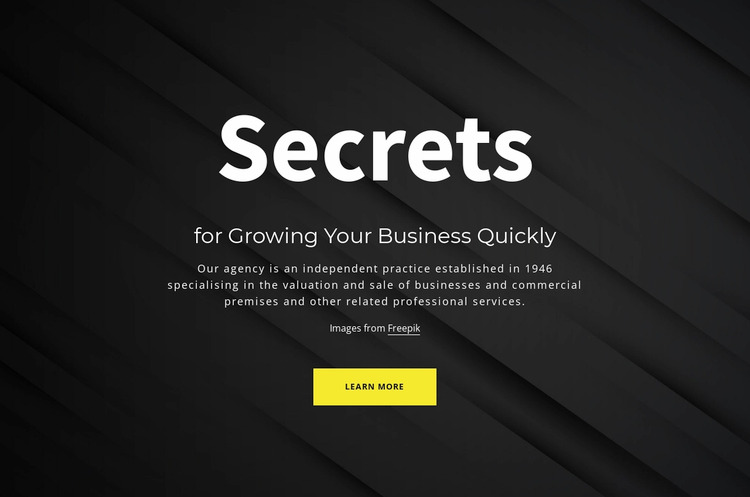 Secrets of growing your business WordPress Website Builder