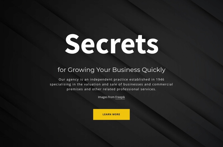 Secrets of growing your business Wysiwyg Editor Html 