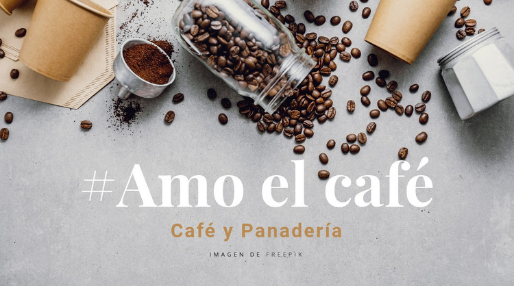 Cafetería y panadería Plantilla HTML
