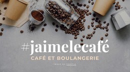 Café Et Boulangerie Modèle Épuré Et Minimal