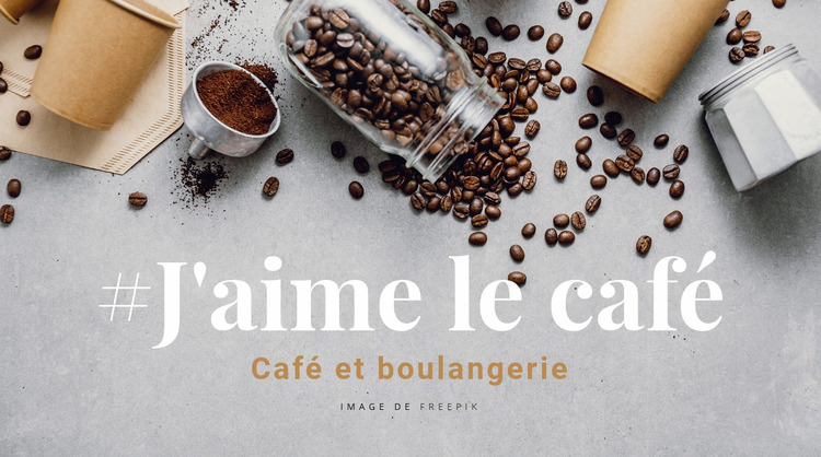 Café et boulangerie Modèle Joomla