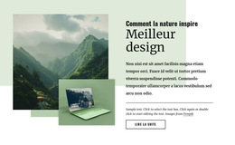 La Nature Inspire Un Meilleur Design : Modèle De Site Web Simple