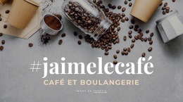 Café Et Boulangerie – Modèle D'Une Page Prêt À L'Emploi