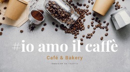 Caffetteria E Panetteria - Modello Di Una Pagina Pronto Per L'Uso