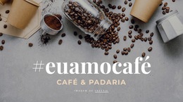 Café E Padaria - Lindo Modelo De Coleção De Cores